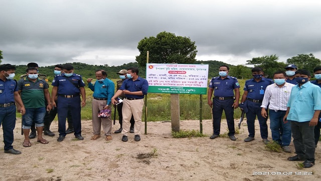 দোয়ারাবাজারে বাঁশতলা-হকনগর শহীদ স্মৃতিসৌধ এলাকায় সরকারি ভূমি দখলমুক্ত