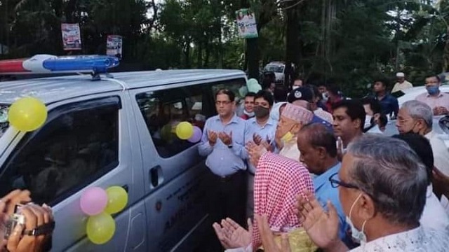 গ্রামীণ স্বাস্থ্যসেবা নিশ্চিতে লক্ষ্মীপুরে ‘স্বপ্ন যাত্রা’ অনলাইন এ্যাম্বুলেন্স সার্ভিস চালু