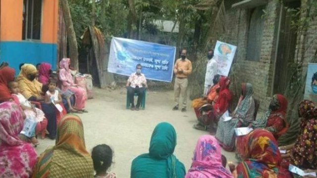 ভোলায় করোনা সচেতনতা বিষয়ক উঠান বৈঠক অনুষ্ঠিত