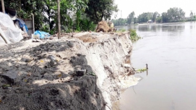 তিস্তার পানি কমার সঙ্গে সঙ্গে ভয়াবহ ভাঙন