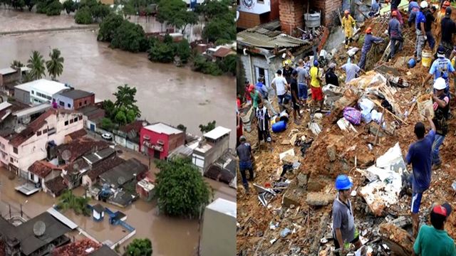 ব্রাজিলে বন্যা ও ভূমিধসে মৃত্যু হয়েছে ১৯ জনের